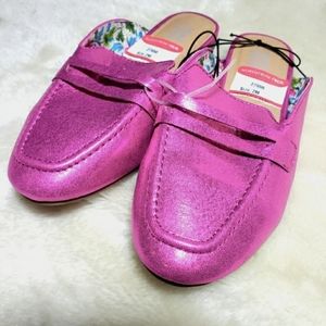 Harper Canyon hot pink glitter  mule slide *big kid size 2 NEW NWT